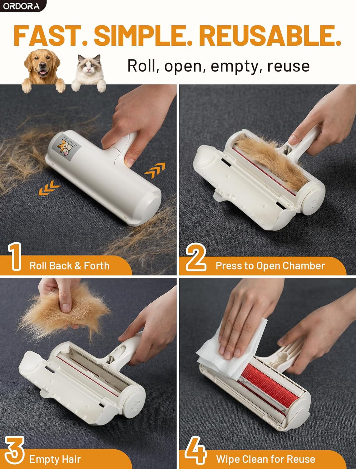 Refill-Free Pet Hair Roller — photo 8 of 9