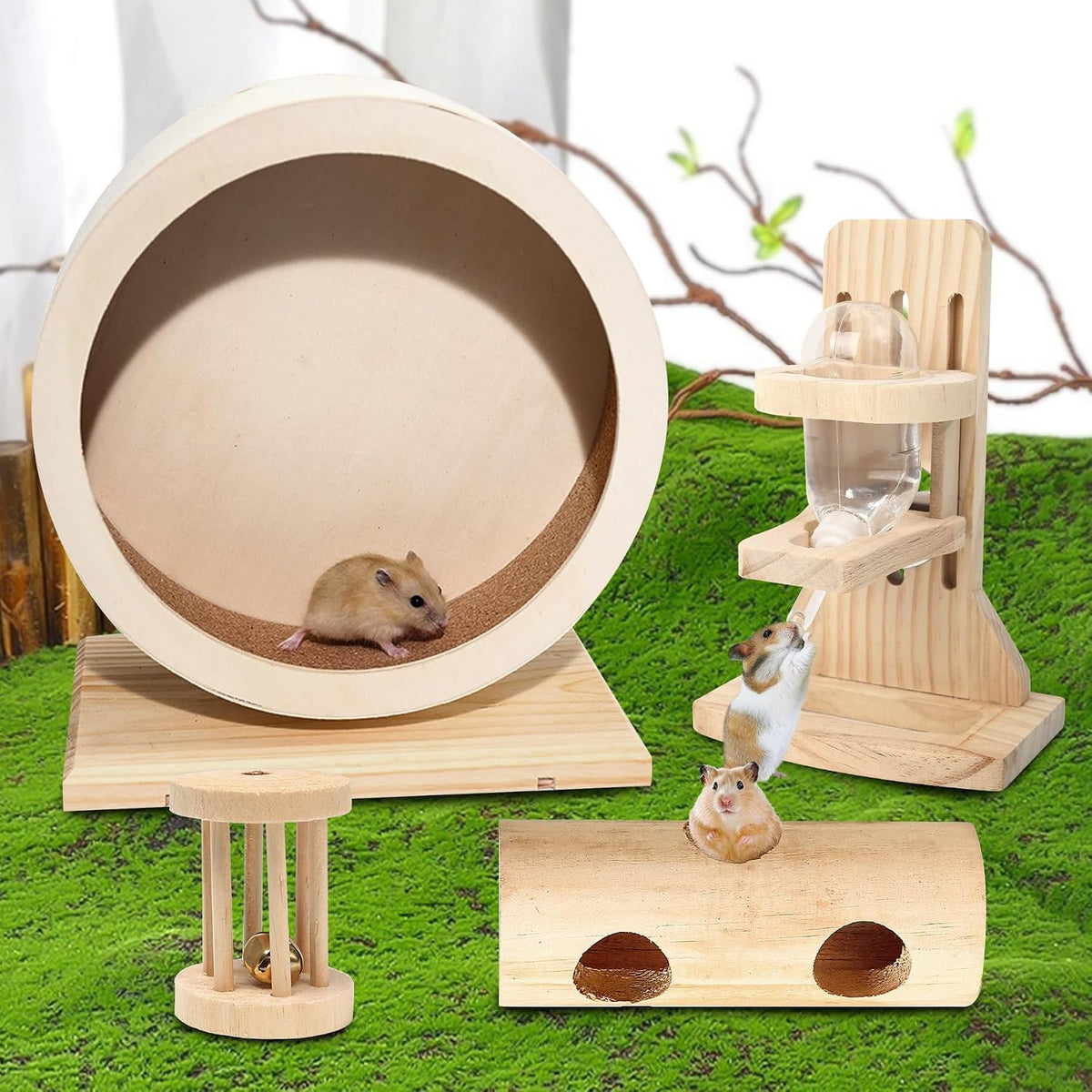 Four-Piece Hamster Wheel And Feeder Set — photo 7 of 7