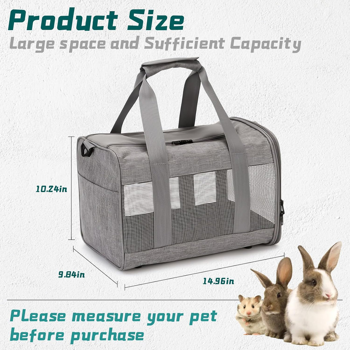 Breathable Small Pet Travel Carrier — photo 3 of 8