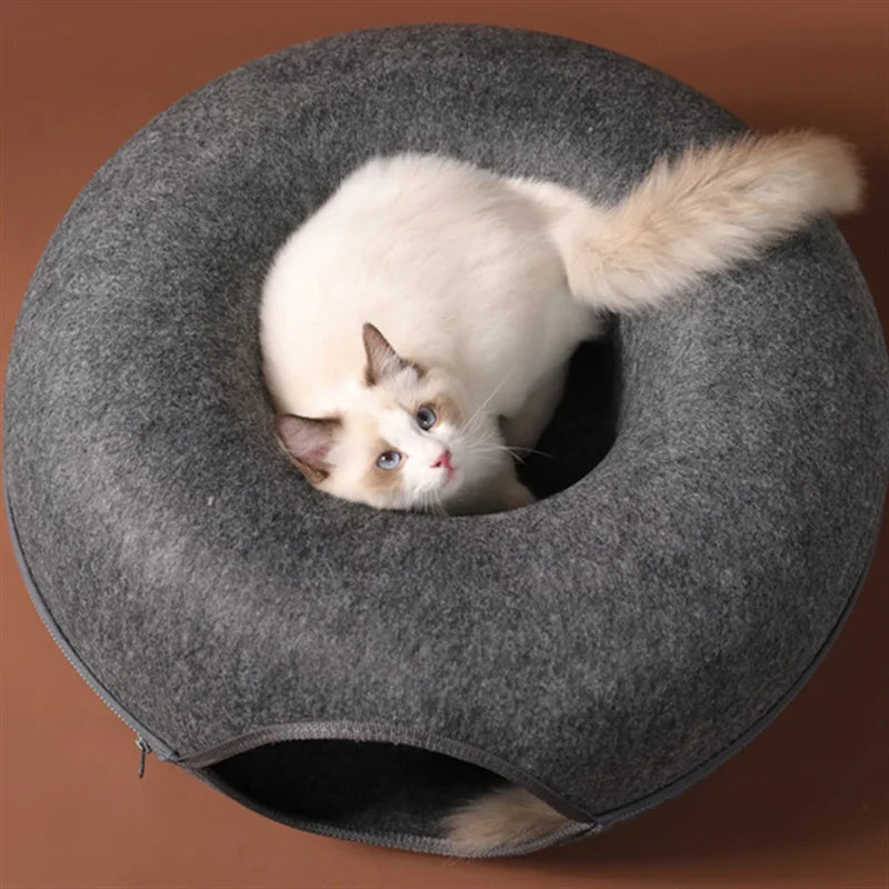 Donut Wool Felt Cat Tunnel — photo 7 of 11