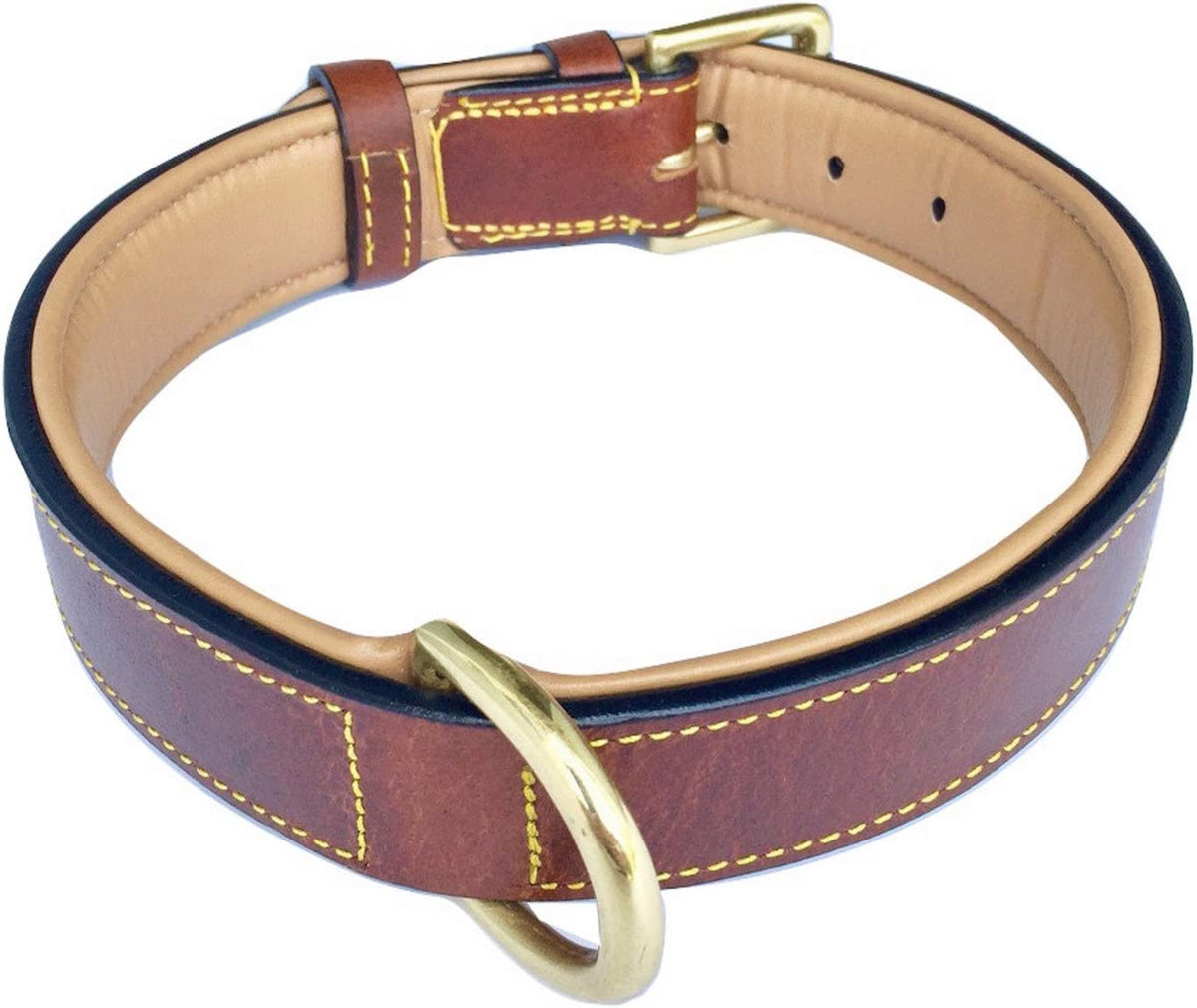 Genuine Padded Leather Collar — photo 5 of 10
