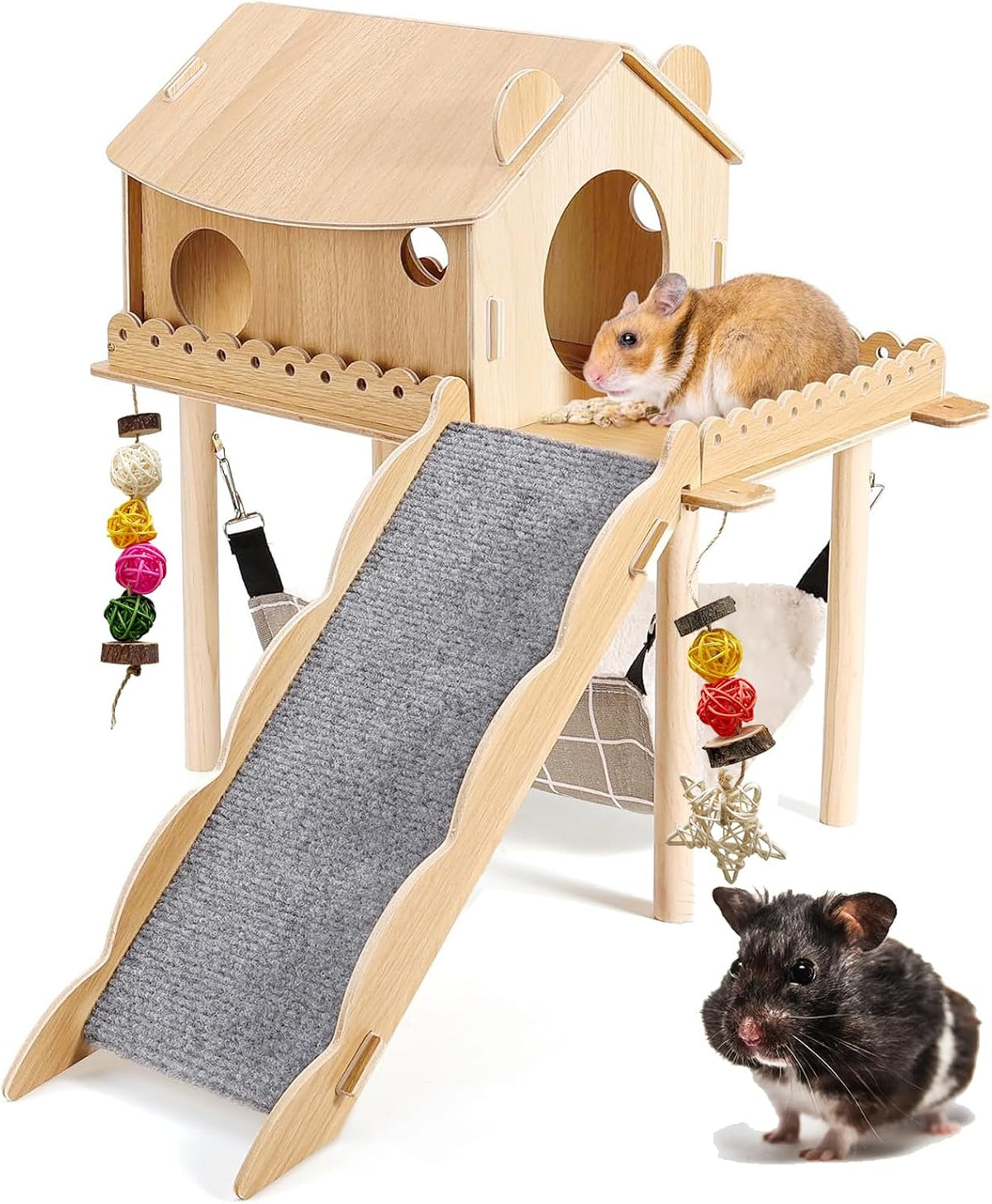 Three-In-One Wooden Guinea Pig Hideout — photo 2 of 7