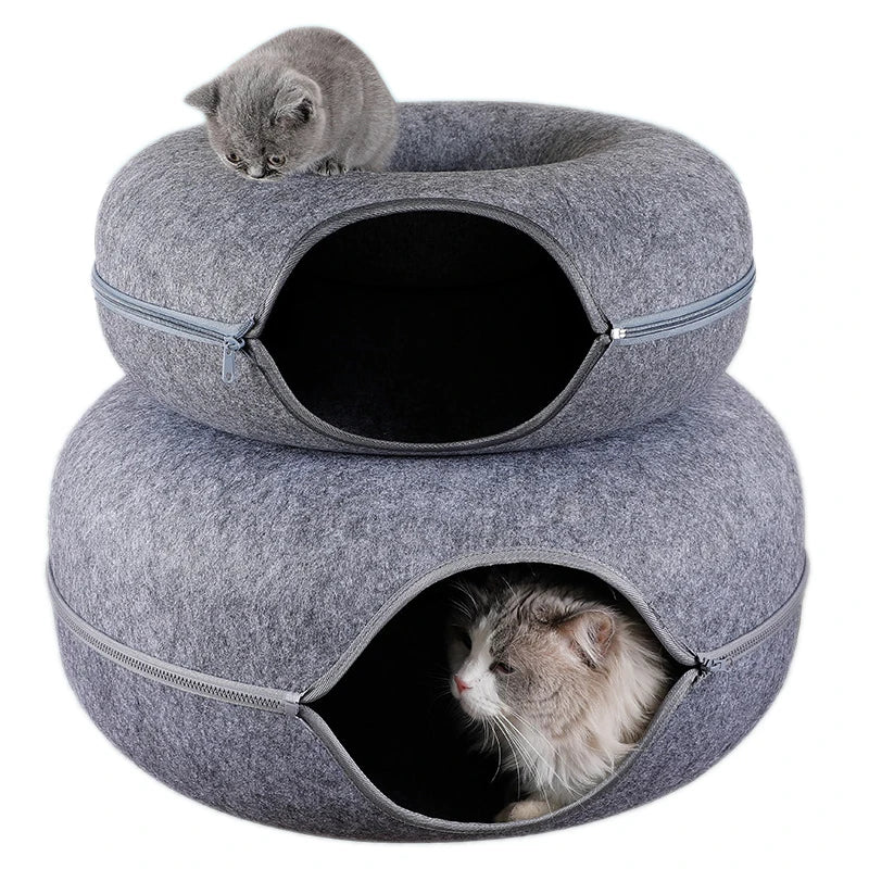 Donut Wool Felt Cat Tunnel — photo 3 of 11