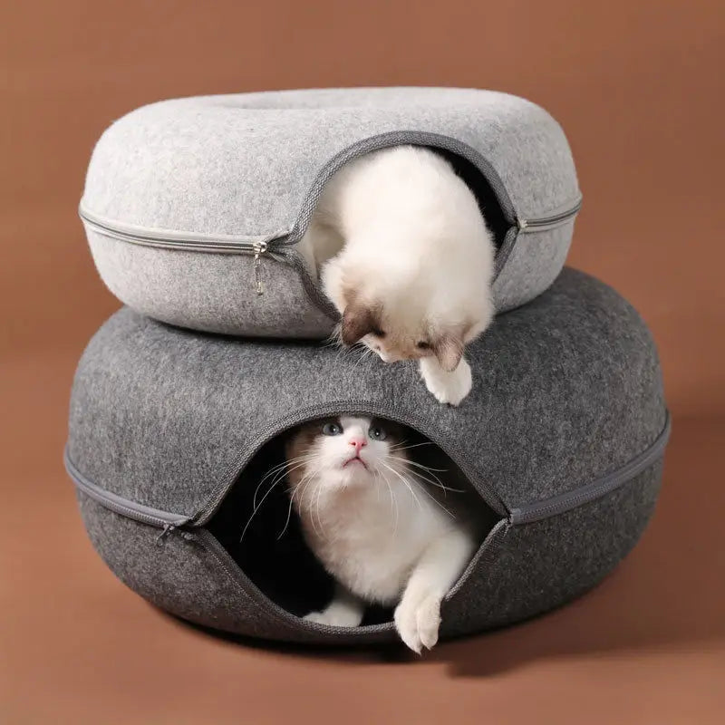 Donut Wool Felt Cat Tunnel — photo 5 of 11