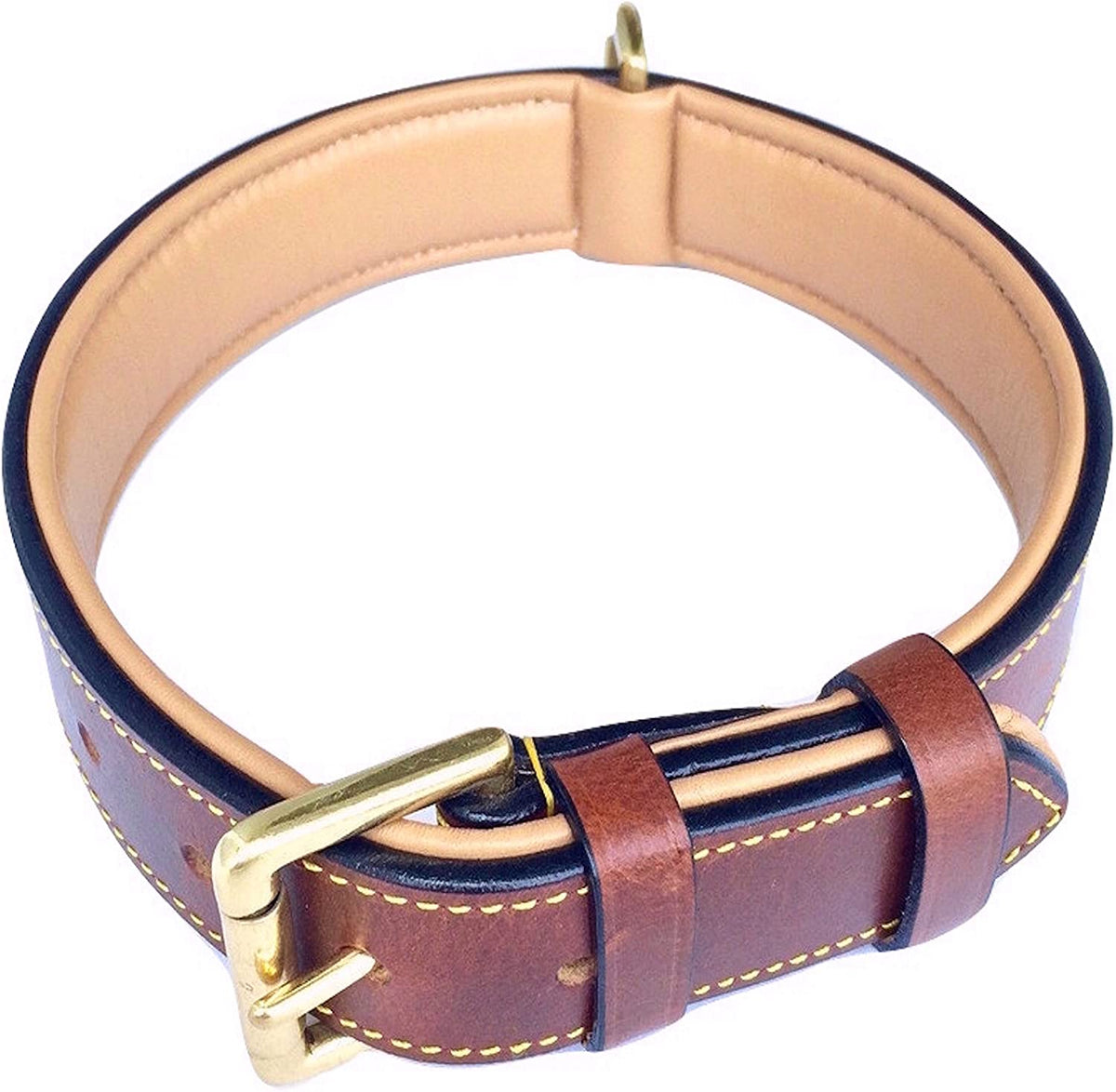Genuine Padded Leather Collar — photo 2 of 10