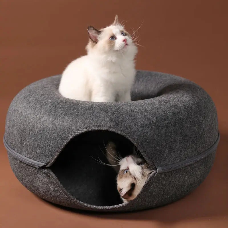 Donut Wool Felt Cat Tunnel — photo 6 of 11