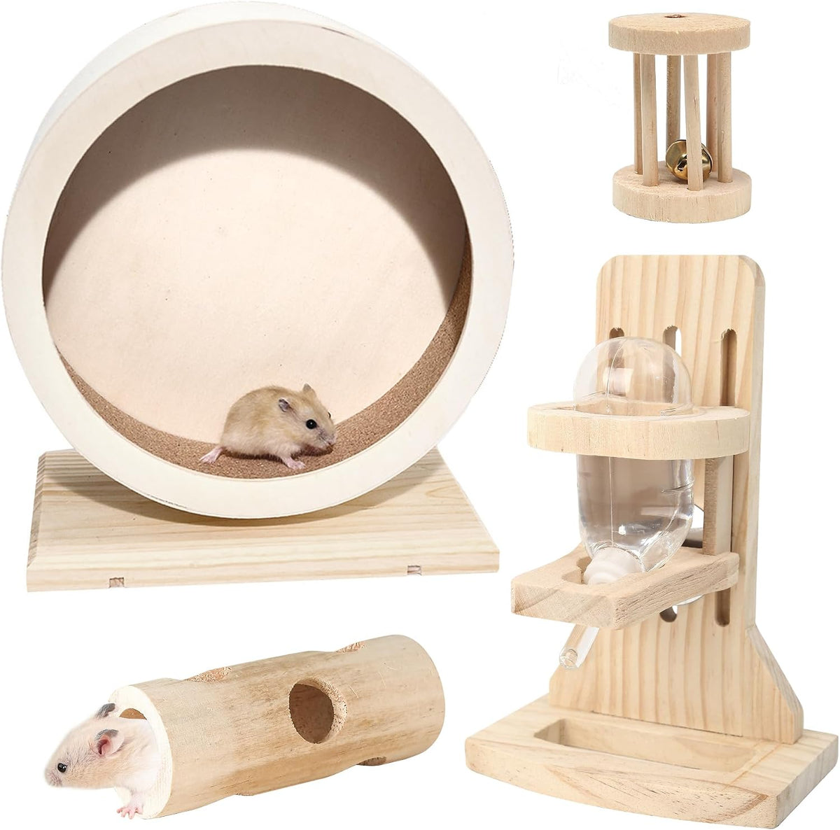 Four-Piece Hamster Wheel And Feeder Set — photo 2 of 7
