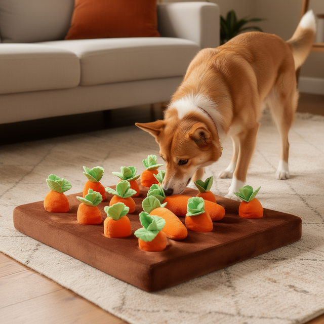 Carrot Patch Mat - snuffle mat for dogs